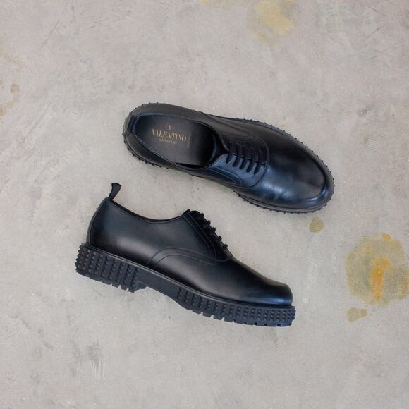 1200$ Valentino Garavani Men’s Rockstud Platform 'Punky-ch' Chunky Derby EU 44 - Picture 3 of 16